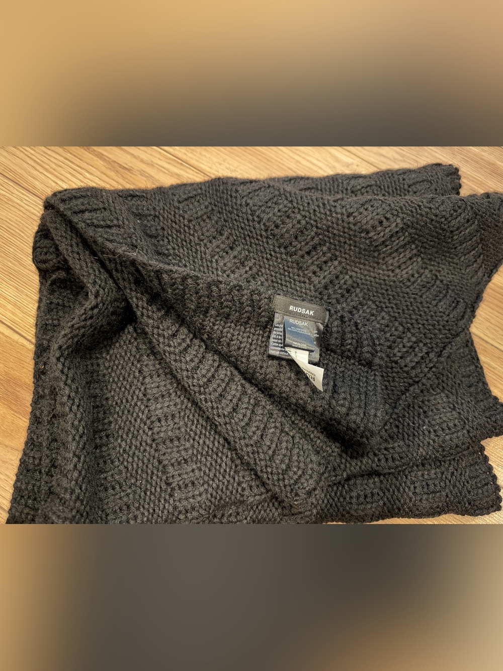 RUDSAK lambwool blend wool Knit long Scarf and Beanie Set - Picture 6 of 10